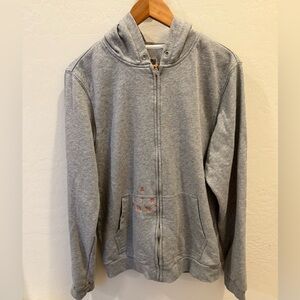**Altamont Gray Zip-Up Hoodie Sweater – Men’s Large – Vintage**